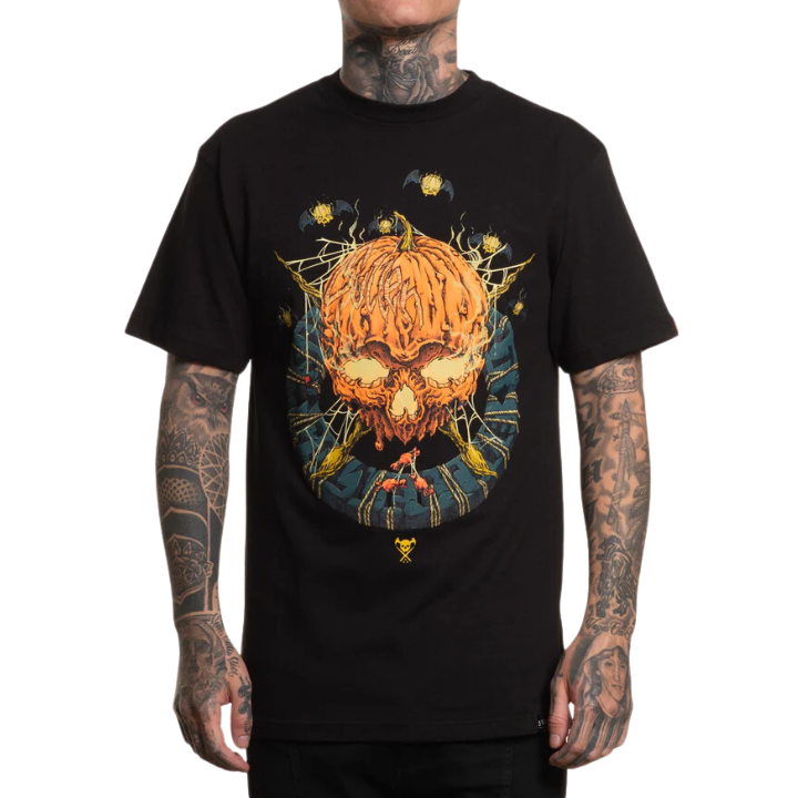 S/S PUMPKIN BADGE - BLK